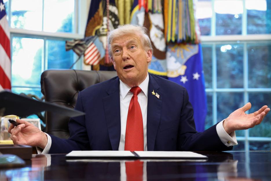 U.S. President Donald Trump speaks about the implementation of the death penalty.
