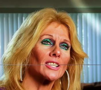Screenshot of a woman saying she spends three hours a day applying makeup.