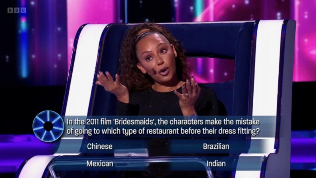 Mel B's Hilarious Mishap: Can You Answer This Bridesmaids Question From The Wheel?
