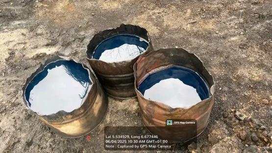 Nigerian Navy Ship patrol team deactivates 8 illegal refinery sites in Rivers State 4
