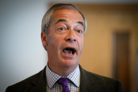 Nigel Farage speaking.