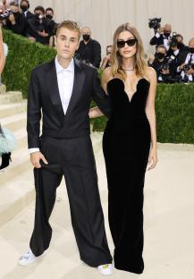 Justin and Hailey Bieber at the 2021 Met Gala.