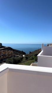 Ocean view from a balcony.