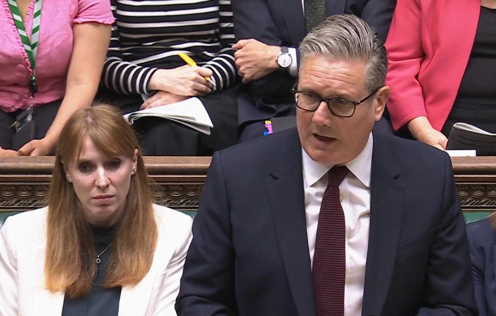 Prime Minister Keir Starmer speaking at Prime Minister's Questions.