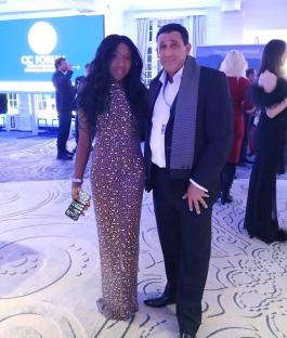 Photo of Stephen Gillen and Nana Akua at an event.