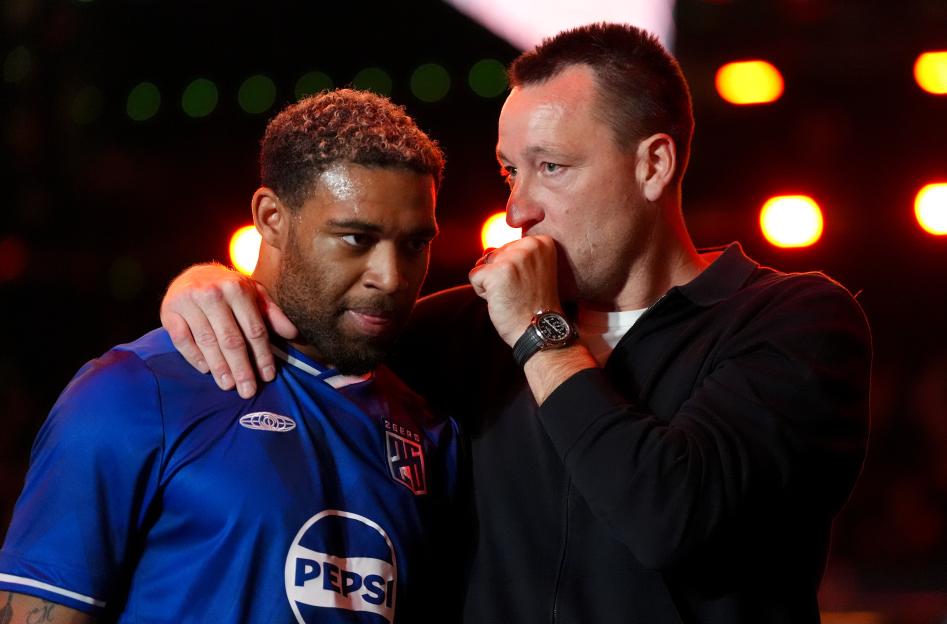 John Terry and Jordan Ibe at the Baller League UK.
