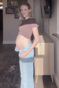 Woman with severe bloating due to inability to burp.