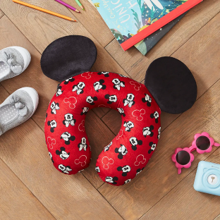 Mickey Mouse travel pillow.