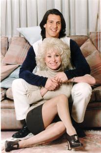 Barbara Windsor and Scott Harvey relaxing at home.