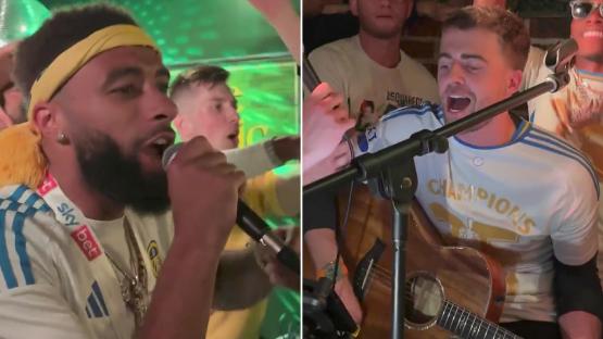 Inside Leeds stars’ wild title celebrations as Bamford and Ampadu ‘leave Burnley fanbase in meltdown’ with karaoke song