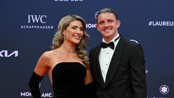 Conor Gallagher’s girlfriend dazzles on red carpet as stars gather in Madrid to see Simone Biles win ‘sporting Oscar’