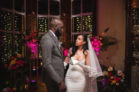 Richelle and Orson at their wedding from Married at First Sight.