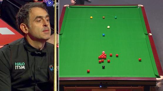 Ronnie O’Sullivan makes rare blunder in first break of World Snooker Championship semi-final