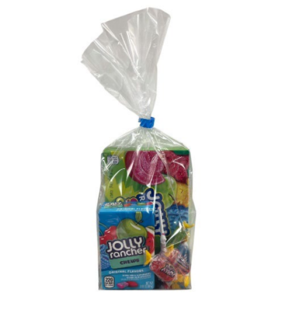 Bag of Jolly Rancher candy.