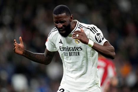 Antonio Rudiger slapped with SIX-GAME ban after Real Madrid star hurled objects at ref – but Bellingham’s red rescinded
