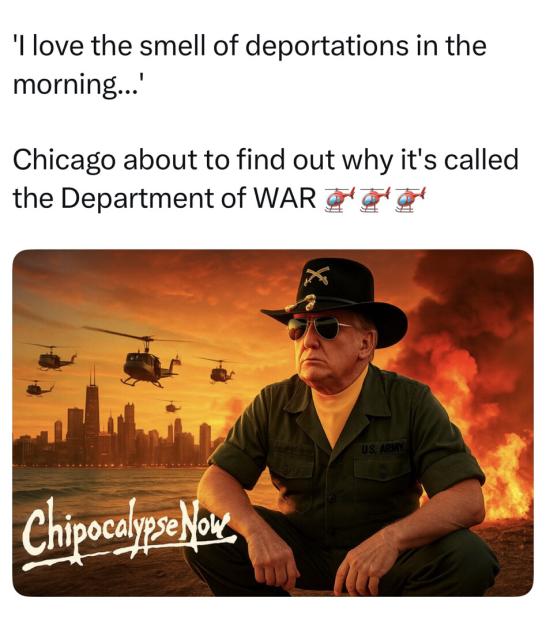 Trump warns US city he will send in troops with bizarre AI graphic after launching new ‘Department of War’