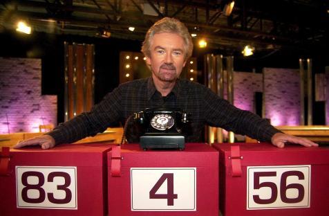 Noel Edmonds on the set of Deal or No Deal.