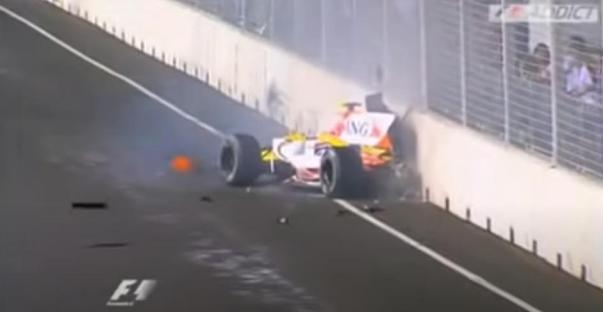 Nelson Piquet Jr.'s 2008 crash.