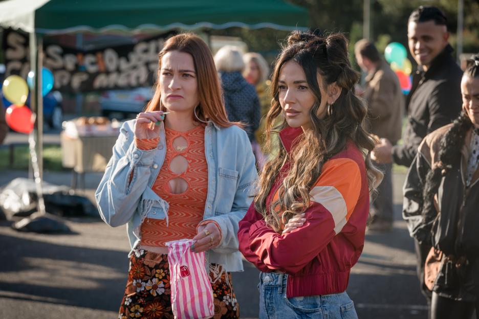 Erin and Amy at the charity fete.