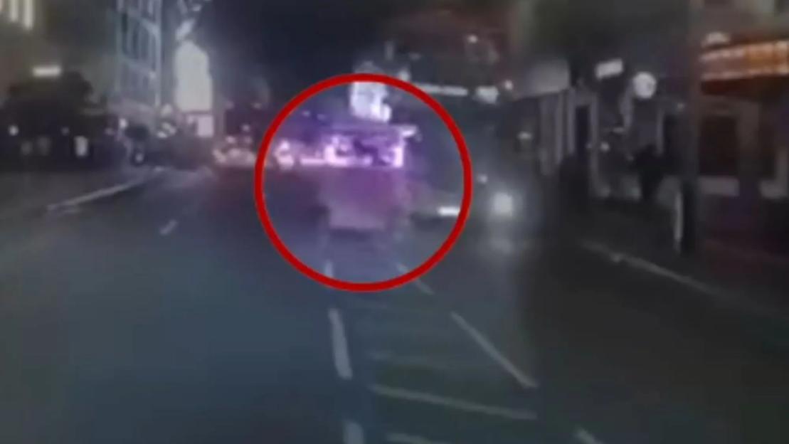 Moment rickshaw smashes head-on into bus after drunk yobs ‘took it for joyride on night out’