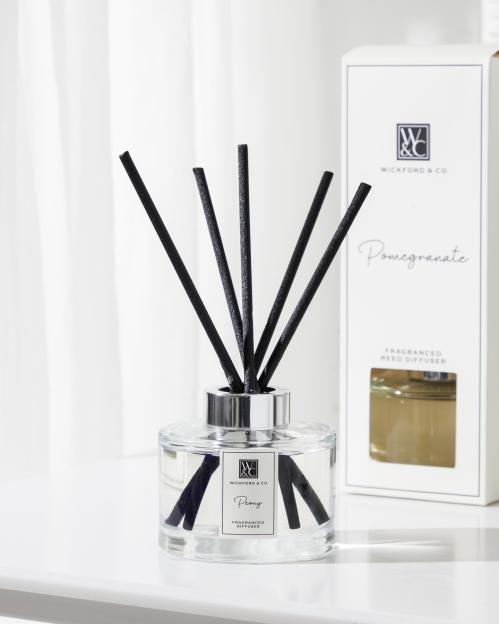 Peony and pomegranate reed diffusers.