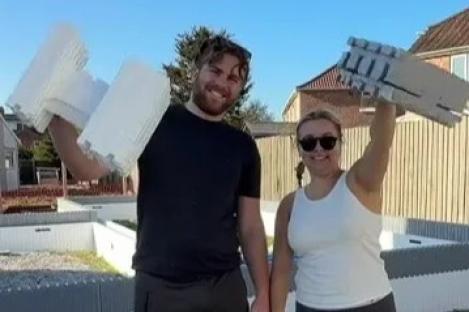 We’re building our house out of polystyrene – we can slot it together like Lego & it’ll cut our heating bill down by 70%