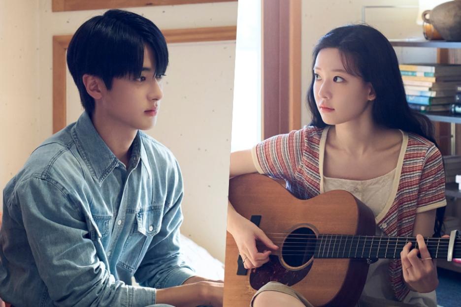 Kim Min Kyu Gazes Lovingly At Choi Yoon Ji As She Sings With Guitar In “Love, Take Two”