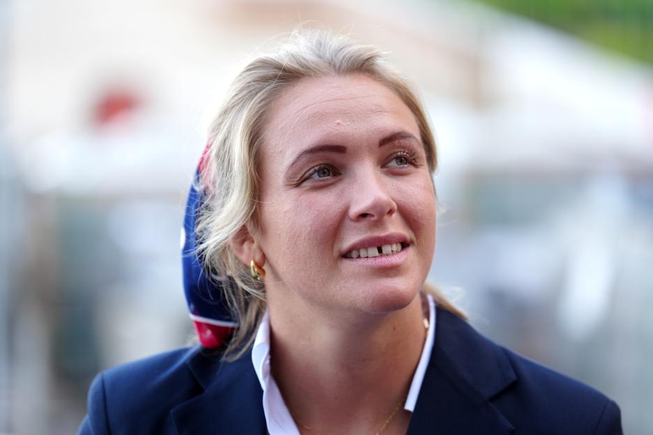 Zoe Aldcroft, captain of the England women's rugby team.