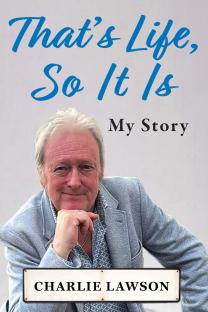 Book cover for Charlie Lawson's autobiography, 
