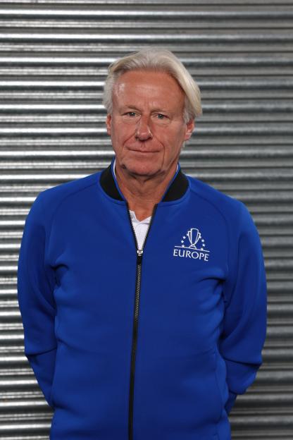 Bjorn Borg, Team Europe captain, portrait.