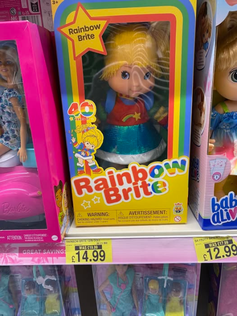 Rainbow Brite doll in its box.