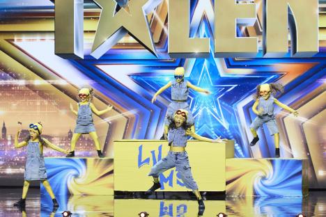 Five children dressed as Minions perform on Britain's Got Talent.