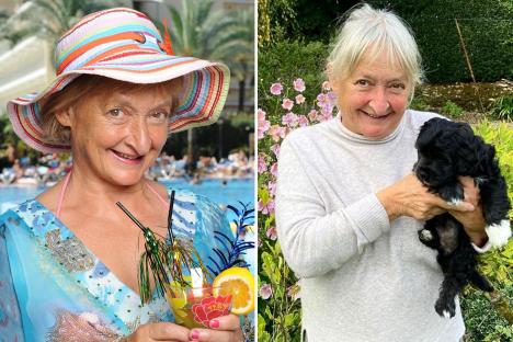 Janine Duvitski then and now.