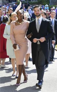 Serena Williams and Alexis Ohanian at Prince Harry and Meghan Markle's wedding.
