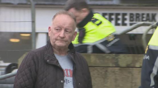 Anthony McGinn, aged 60, appearing in court charged with dangerous driving causing death.
