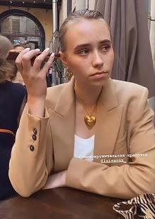 Luiza Rozova, rumored to be Vladimir Putin's daughter, at a Moscow nightclub.