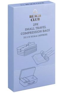Illustration of Beach Club small travel compression bags (2pk).