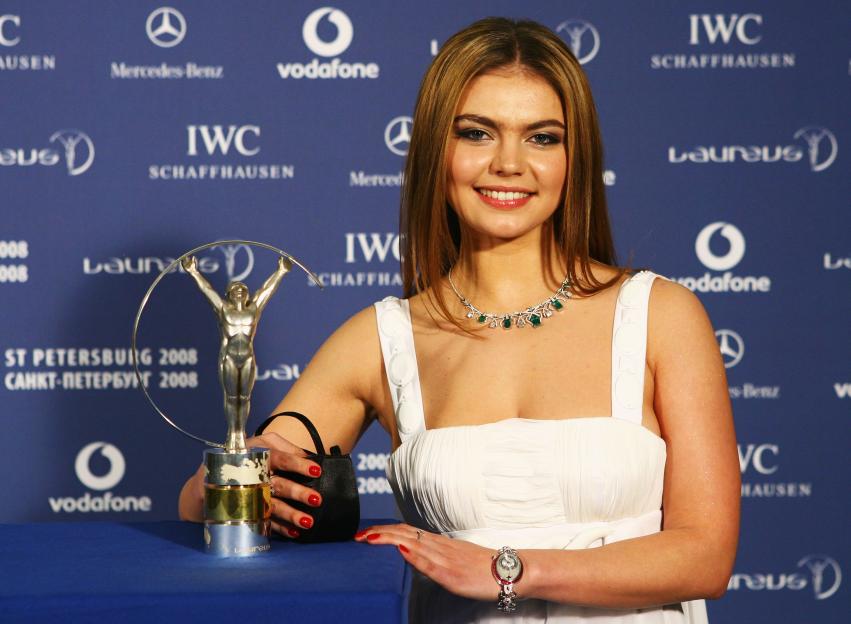 Alina Kabayeva at the Laureus World Sports Awards.