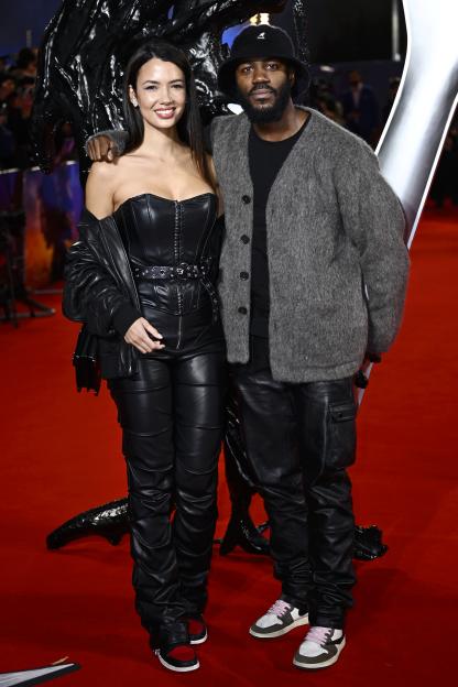 Taia Tulher and Mo Gilligan attend the UK premiere of "Venom: The Last Dance."
