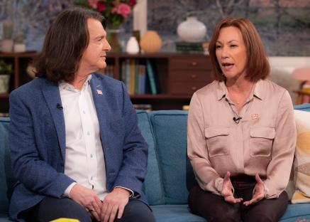 Scott Mitchell and Tanya Franks on the This Morning TV show.