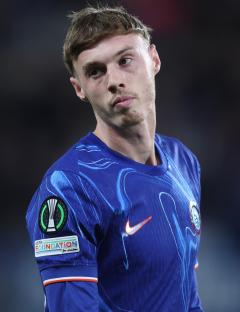 Cole Palmer of Chelsea during a UEFA Conference League match.