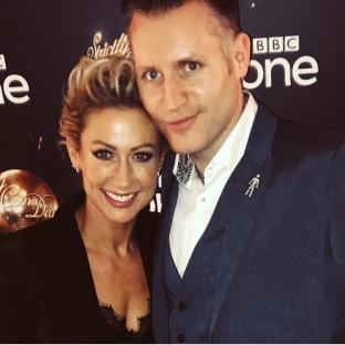 Faye Tozer and Michael Smith at an event.