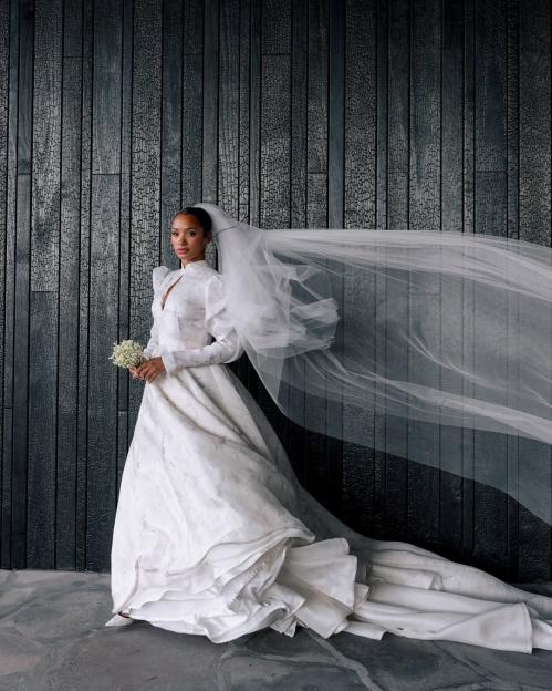 Temi Otedola Made the Perfect Bride in This Breathtaking Wedding Dress by Fendi