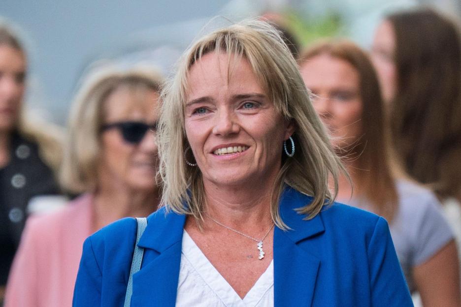 Photo of Sandie Peggie at an employment tribunal.
