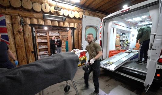 Inside jaw-dropping secret hospital on Ukraine front where doctors save hero soldiers’ lives with surgery & amputations