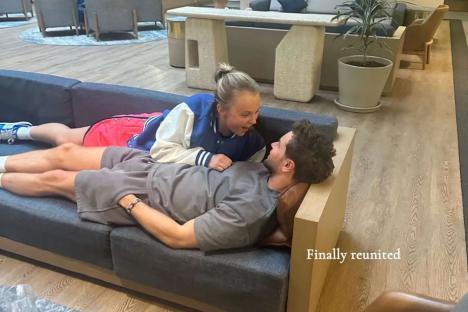 JoJo Siwa finally reunites with ‘soulmate’ Chris Hughes as they get VERY close on Mexico holiday after three weeks apart