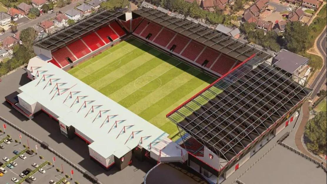 Illustration of the planned expansion for Vitality Stadium.