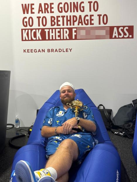 Ryder Cup hero Shane Lowry reveals Keegan Bradley’s X-rated taunt inspired Europe’s victory.. and led to killer hangover