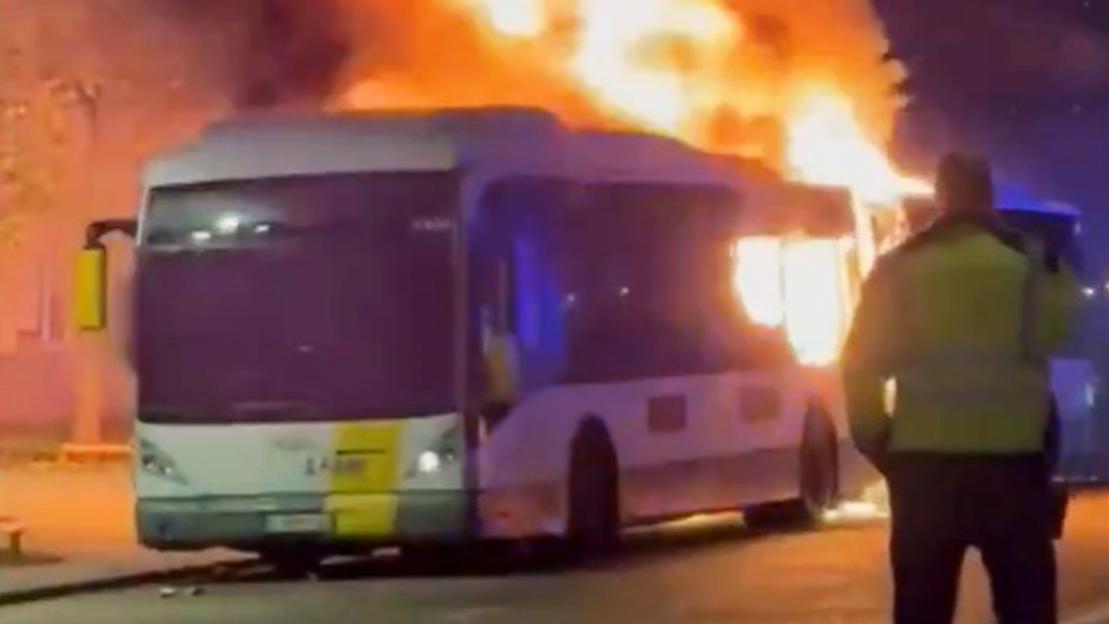 Barcelona Fans' Bus Erupts in Flames Before Champions League Showdown with Club Brugge