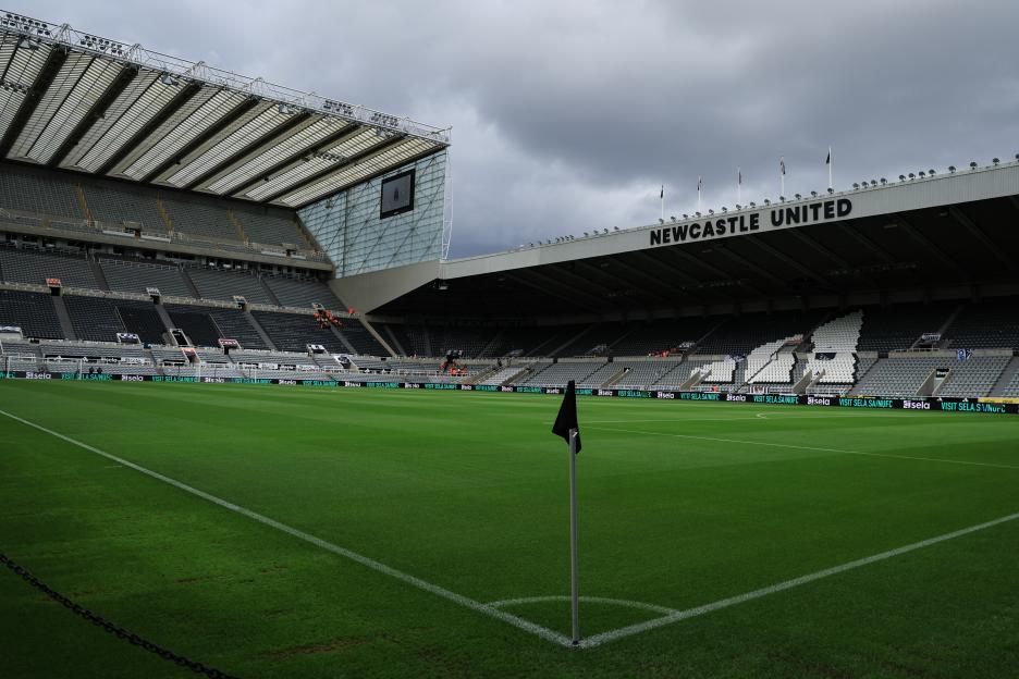General view of St James' Park, home of Newcastle United football club.